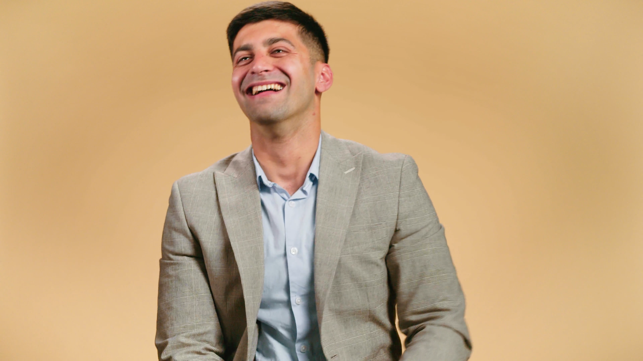 Video thumbnail showing someone laughing