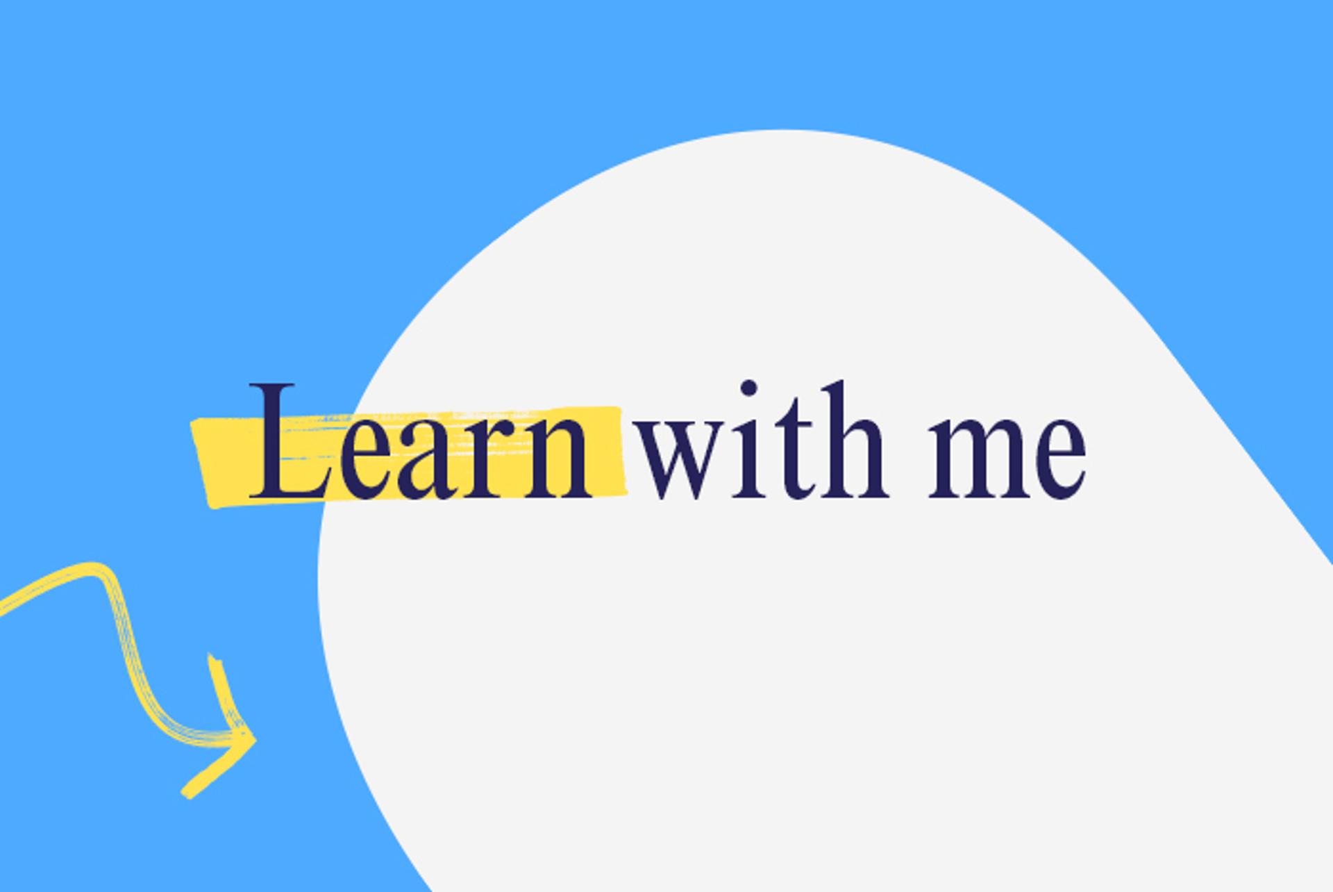 Learn With Me event imagery