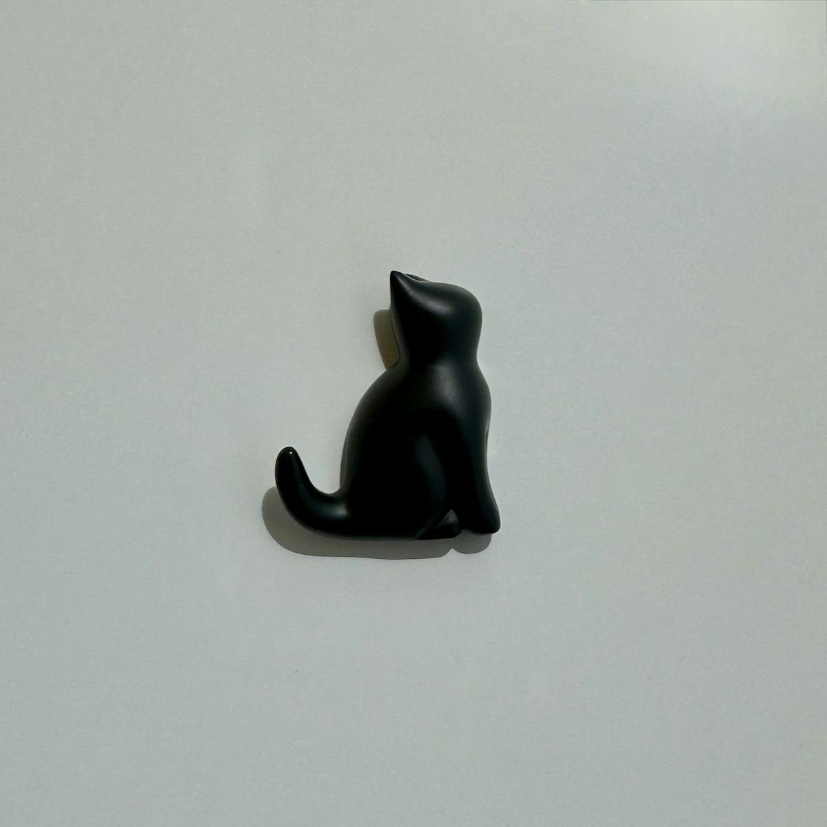 請求餵食的黑貓冰箱磁鐵