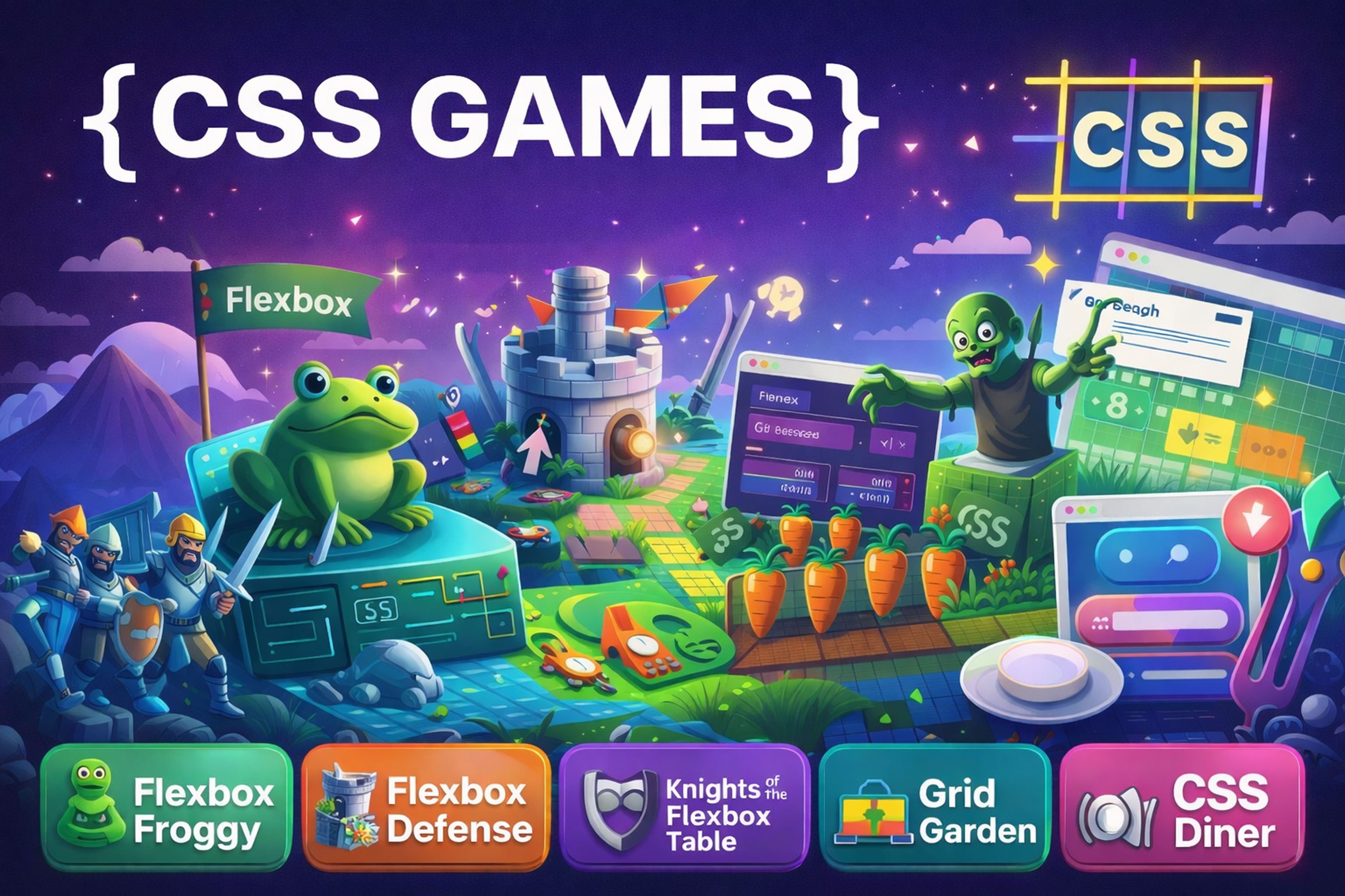 10 Games That Will Help You Master CSS 📘