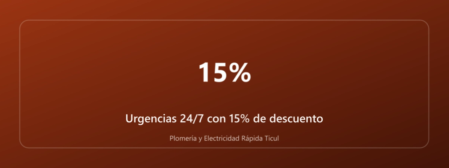 Urgencias 24/7 con 15% de descuento