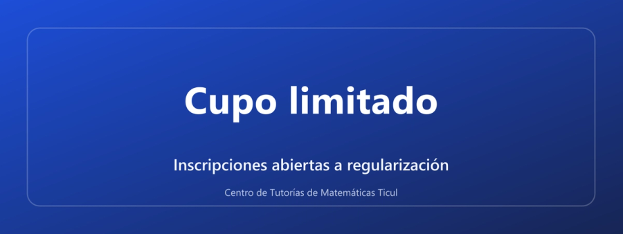 Inscripciones abiertas a regularización