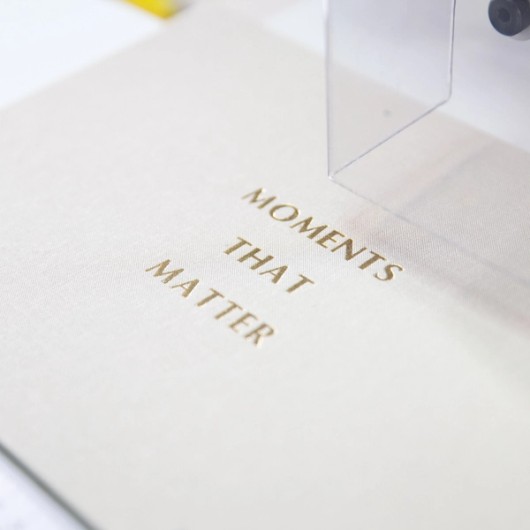 Leinen-Fotoalbum mit Prägung