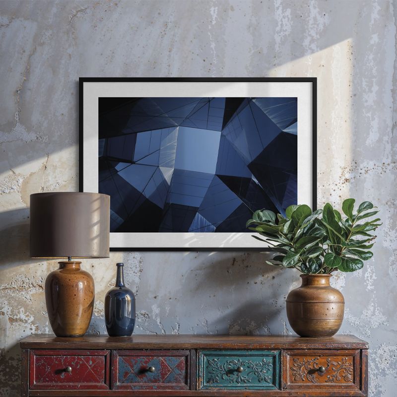 Foto auf Polystyrol gerahmt