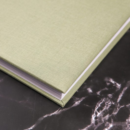 Leinen-Fotoalbum in Schrägansicht