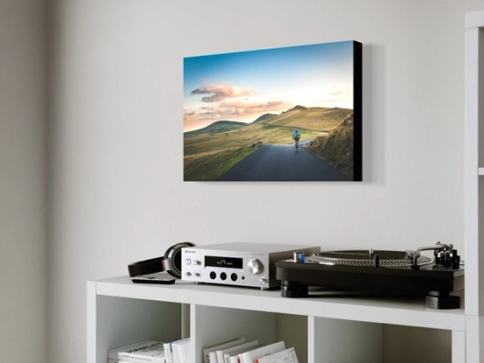 Photo Block an der Wand