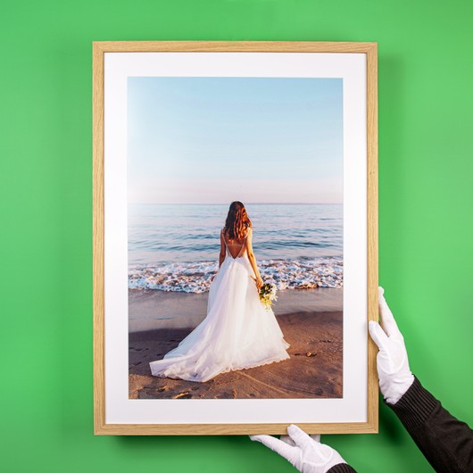 Foto in lijst met passepartout