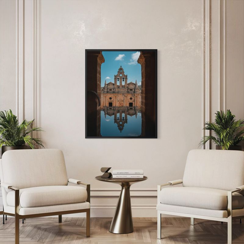 Foto im schwarzen Rahmen ohne Passepartout