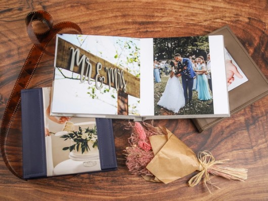 Atmosphäre eines luxuriösen Hochzeitsalbums