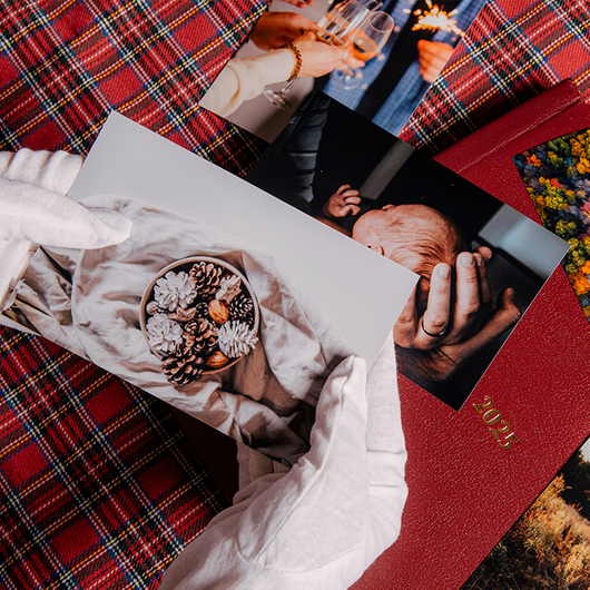 Fotoafdrukken kerstsfeer