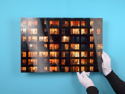 HD Metal Print an der Wand