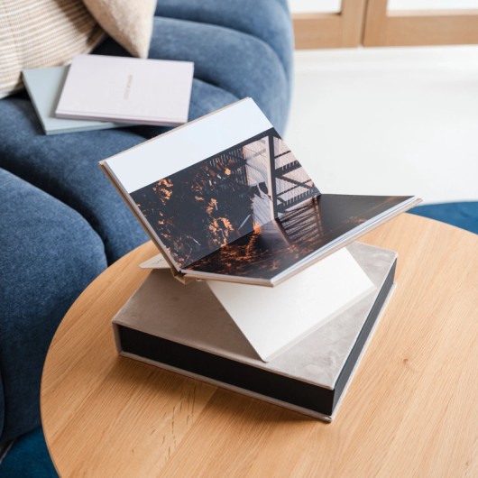 Urlaubsfotobuch mit maßgefertigter Aufbewahrungsbox