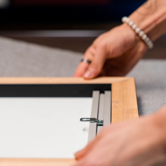 Foto im Rahmen in Produktion