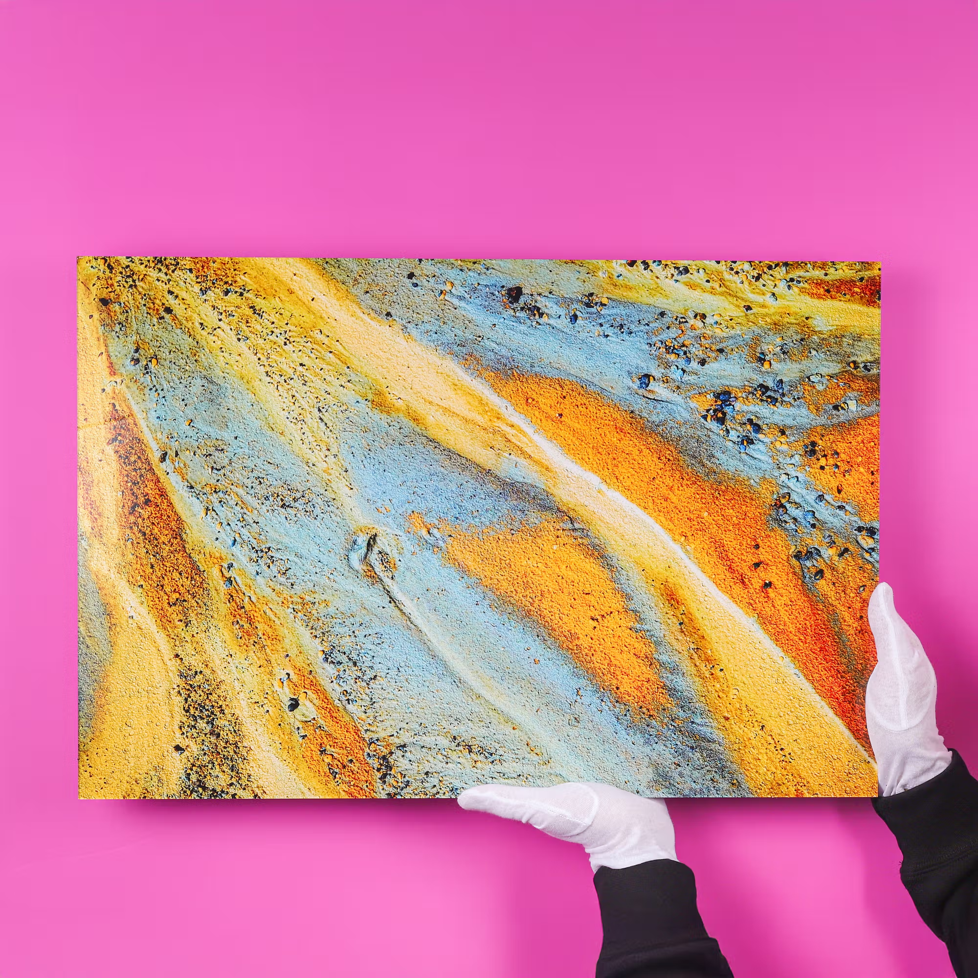 Foto achter plexiglas glossy zand