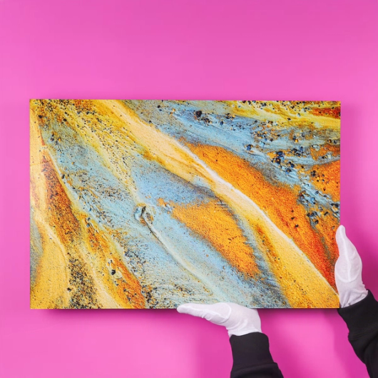 Foto achter plexiglas glossy zand