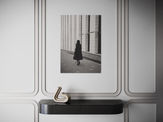 FineArt-Print auf Forex im Interieur