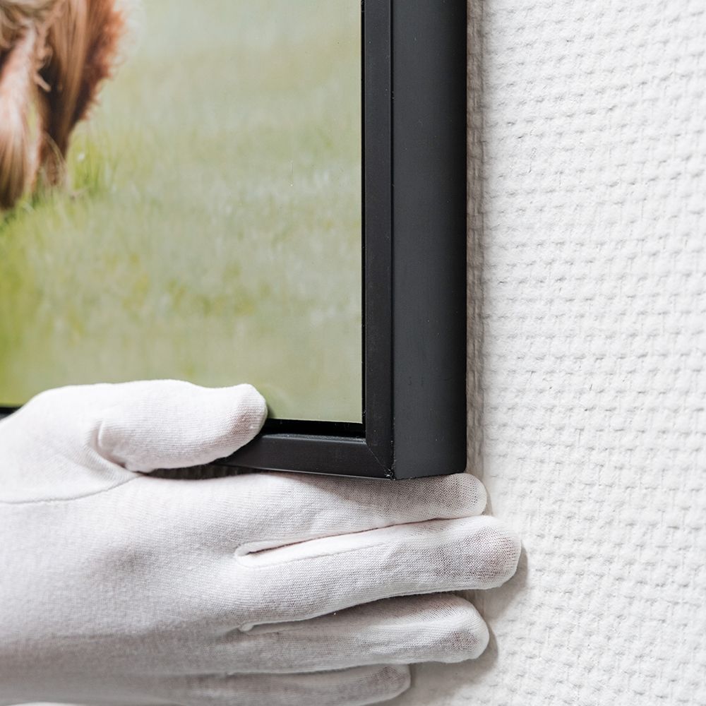 Fine Art auf Alu-Dibond mit schwarzem Schattenfugenrahmen