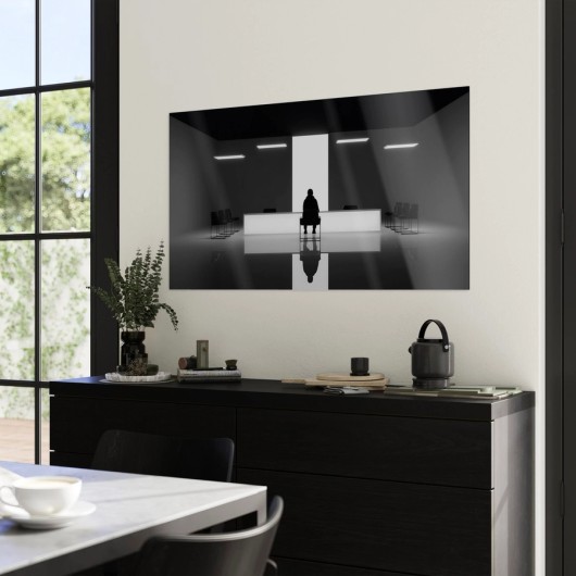 HD Metal Print im Wohnzimmer