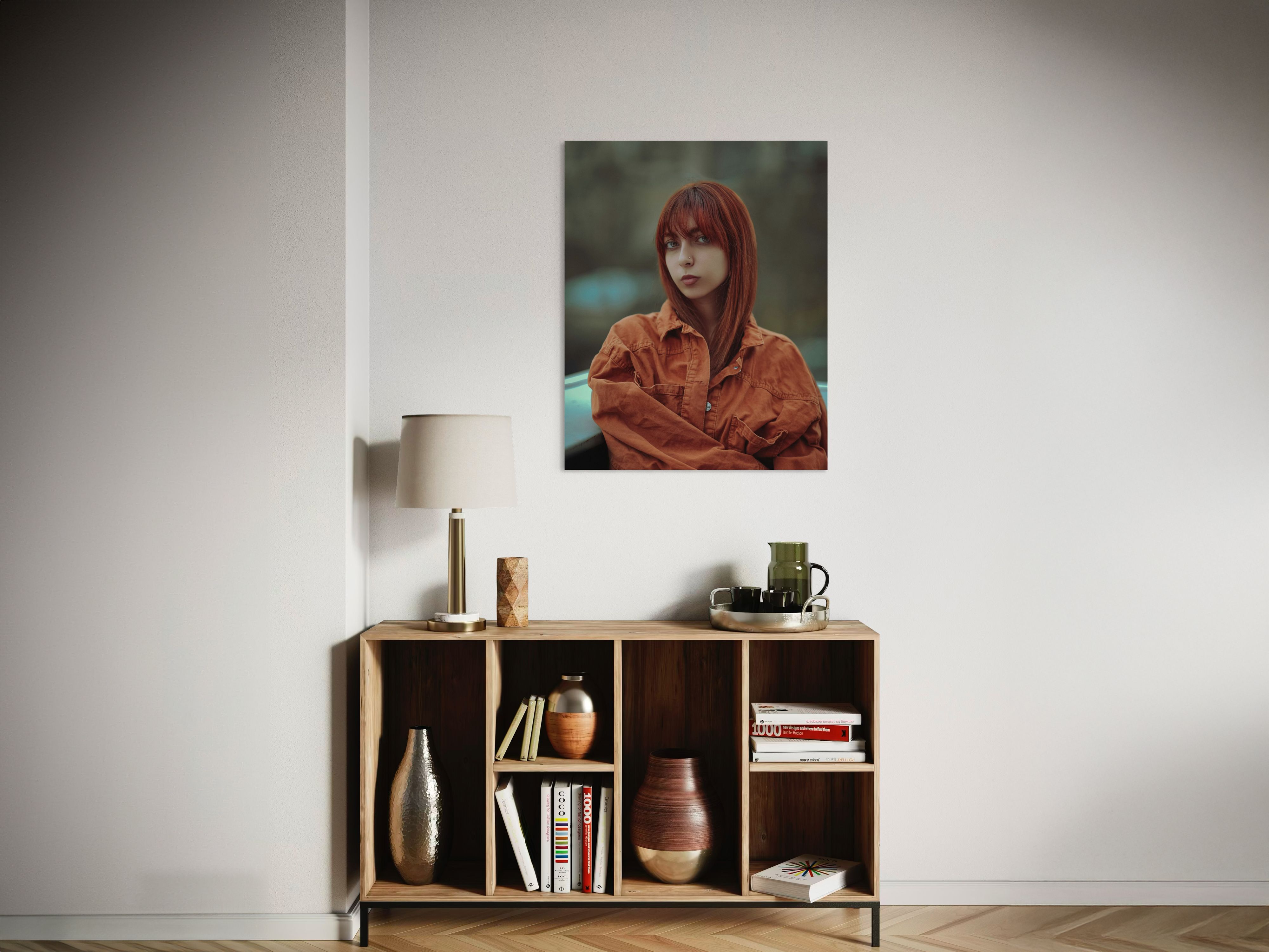 Direktdruck auf Alu-Dibond an der Wand