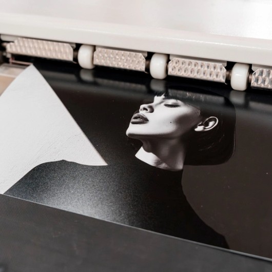 Schwarzweißbild einer Frau