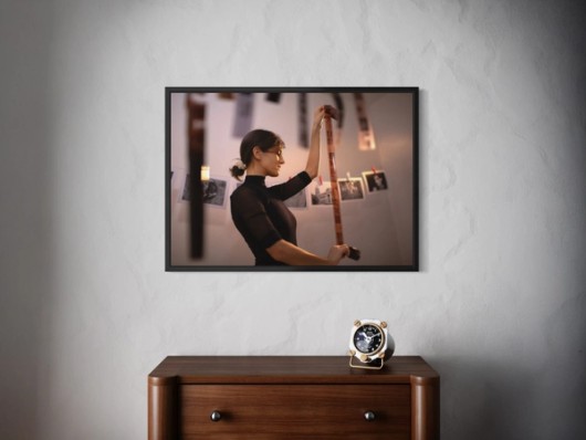 Foto im Rahmen an der Wand