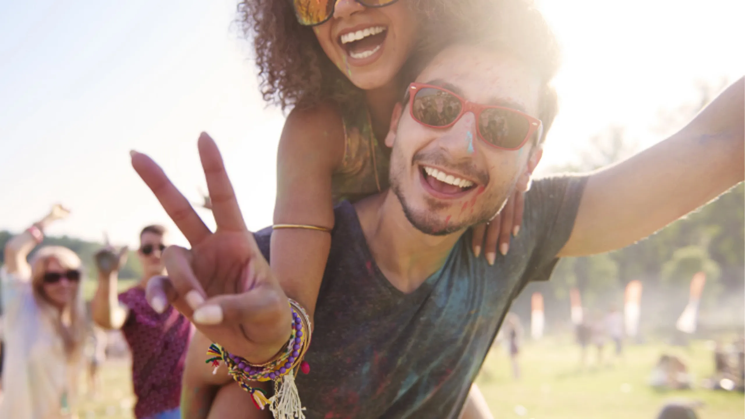 photo spontanée lors d’un festival