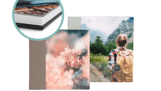 Fotobuch mit Acrylglas-Detail