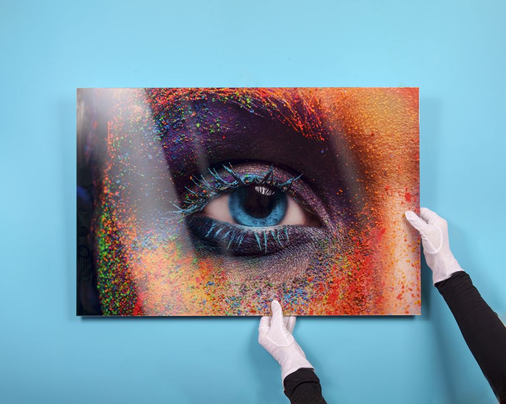 Foto hinter Acrylglas