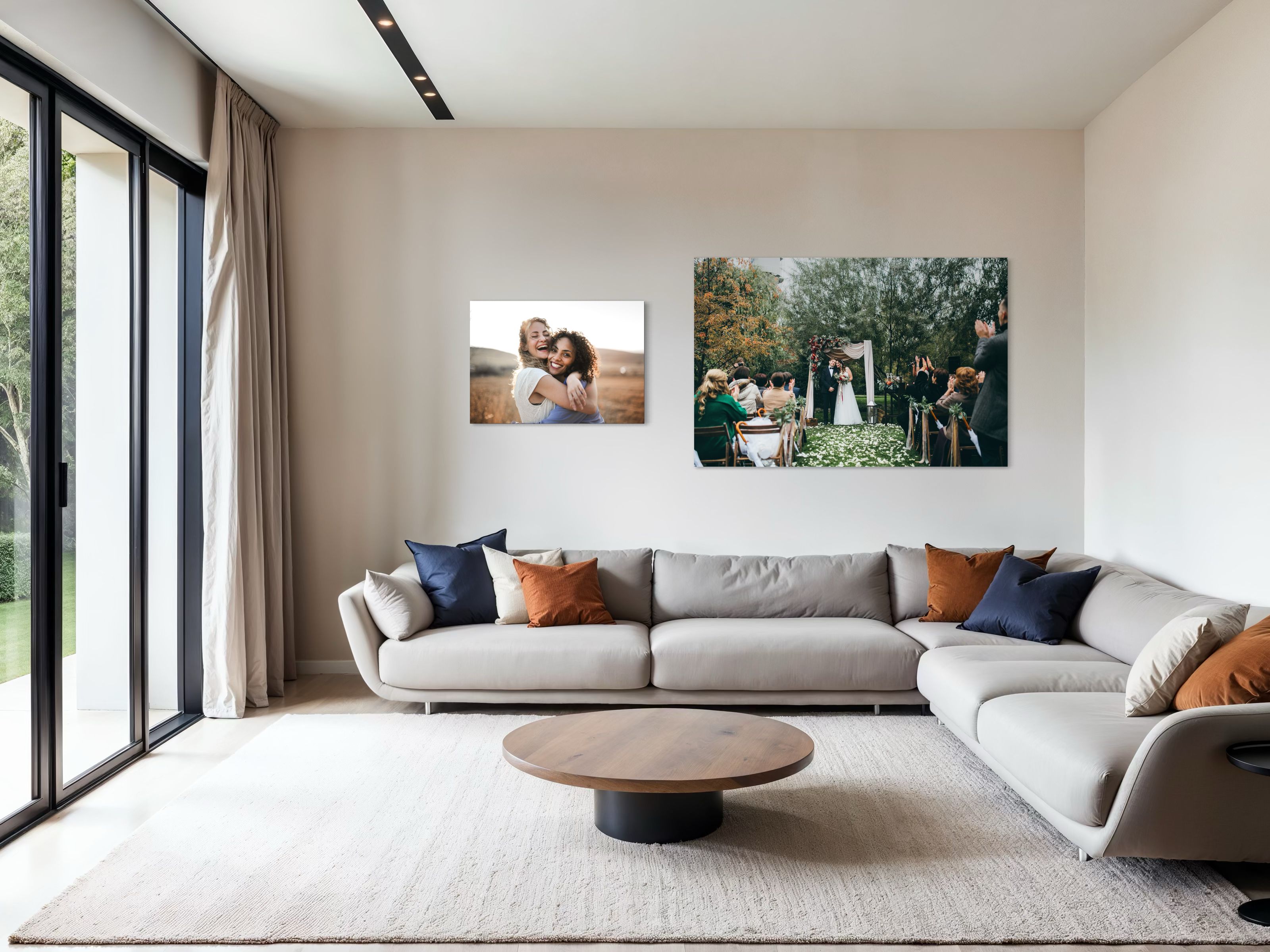 Foto auf Leinwand in einem hellen Interieur