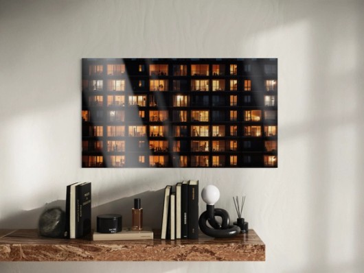 HD Metal Print an der Wand