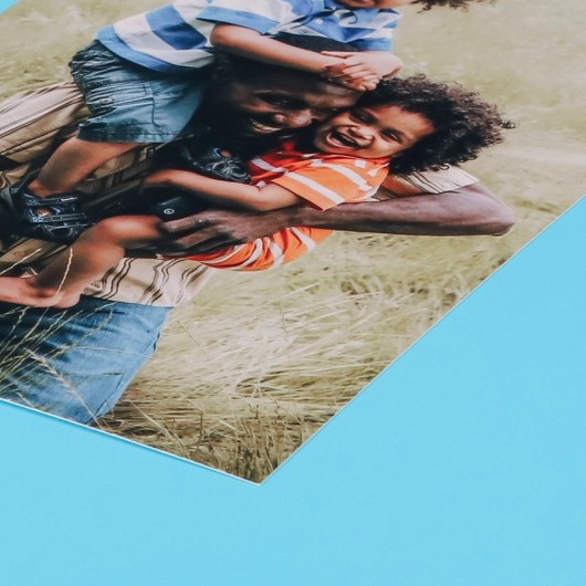 Fotoabzug von der Seite