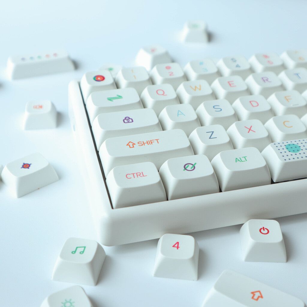 포인트 컬러 화이트 XDA 키캡