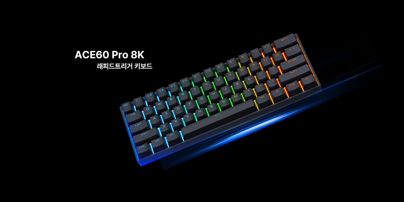 Mchose ACE60 Pro 8k 유선 래피드트리거 게이밍 키보드