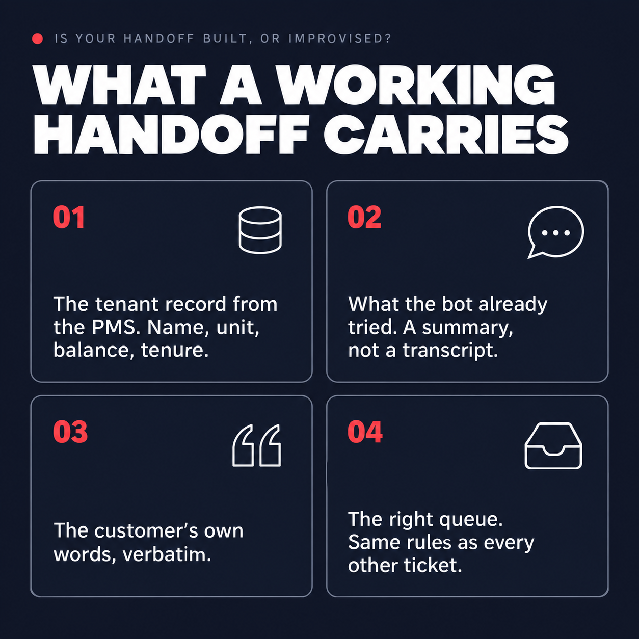 Working AI agent handoff
