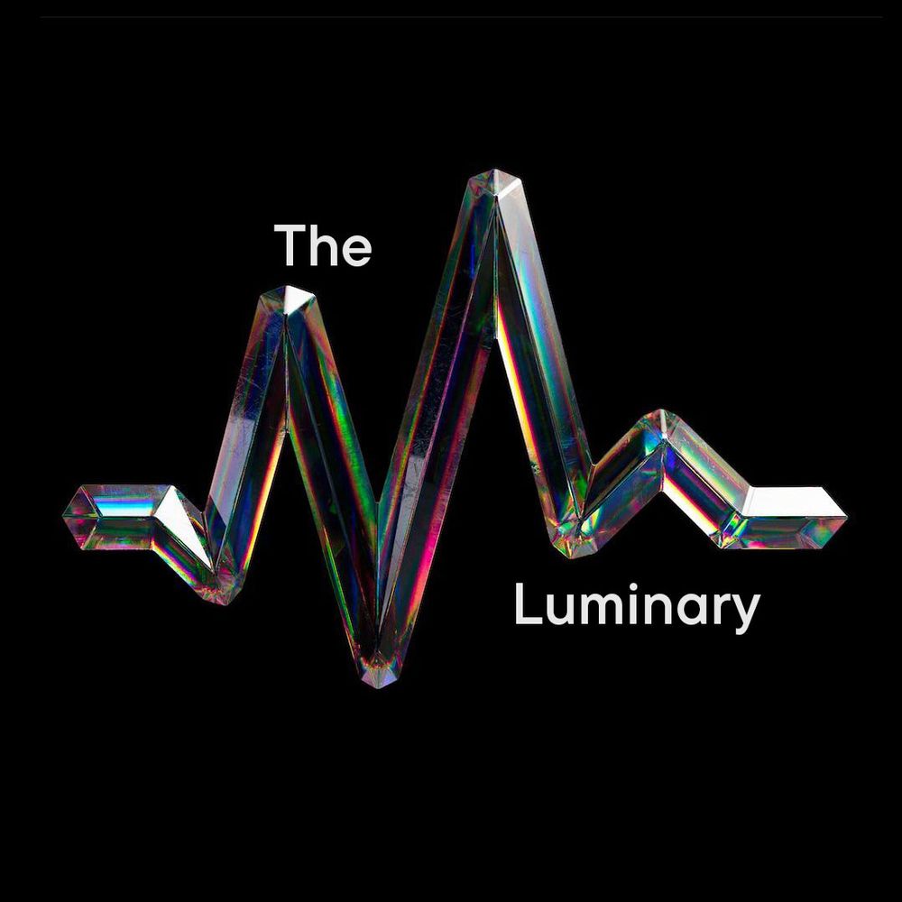 A stylized heartbeat graphic representing, 'The Luminary'.