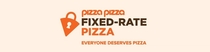 Image featuring a pizza-shaped lock advertising Pizza Pizza's Fixed-Rate Pizza.