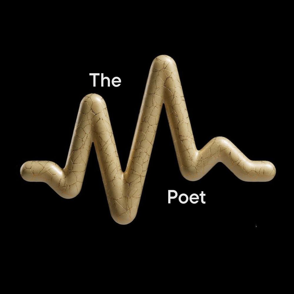 A stylized heartbeat graphic representing, 'The Poet Persona'.