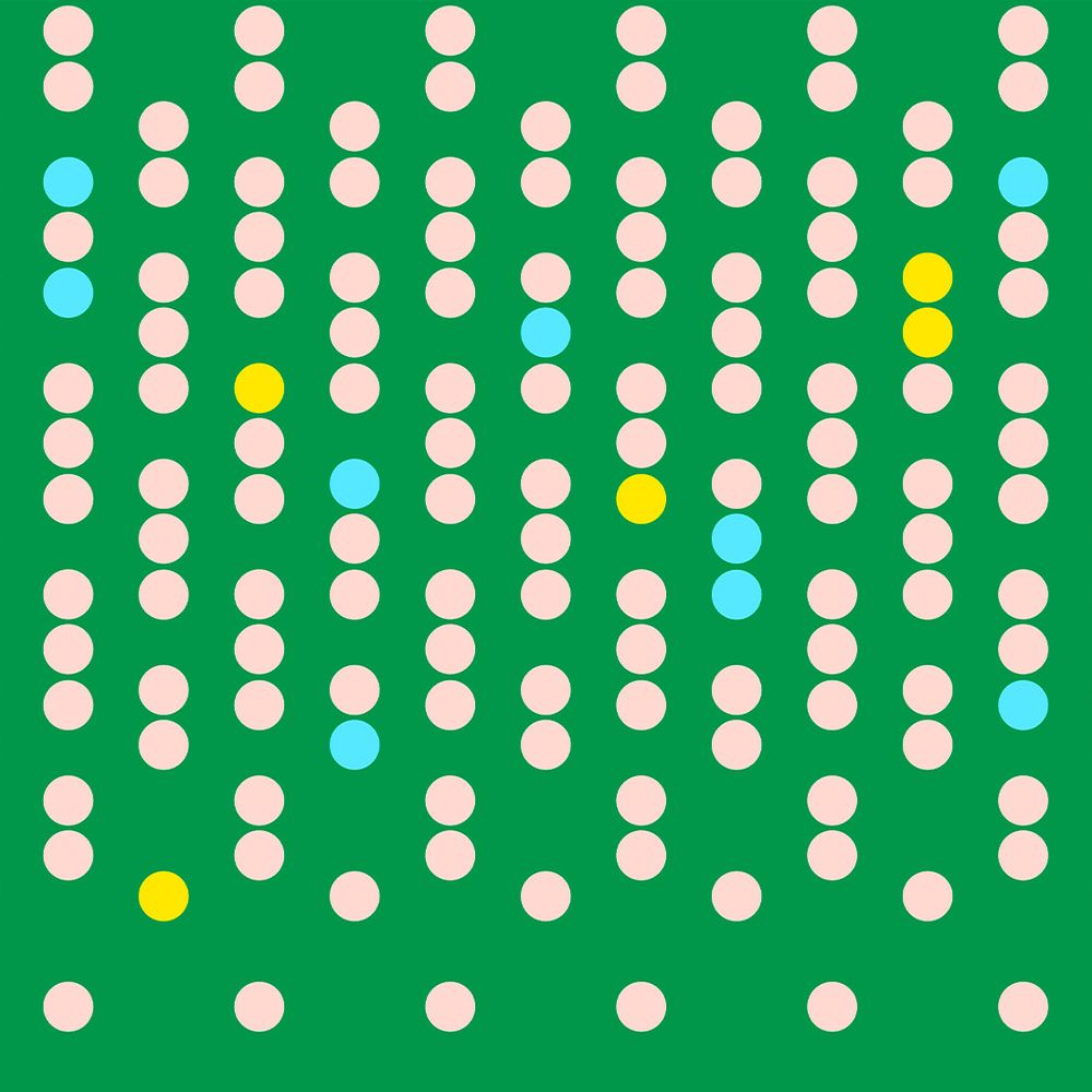 An image showing the design idea behind the dots.
