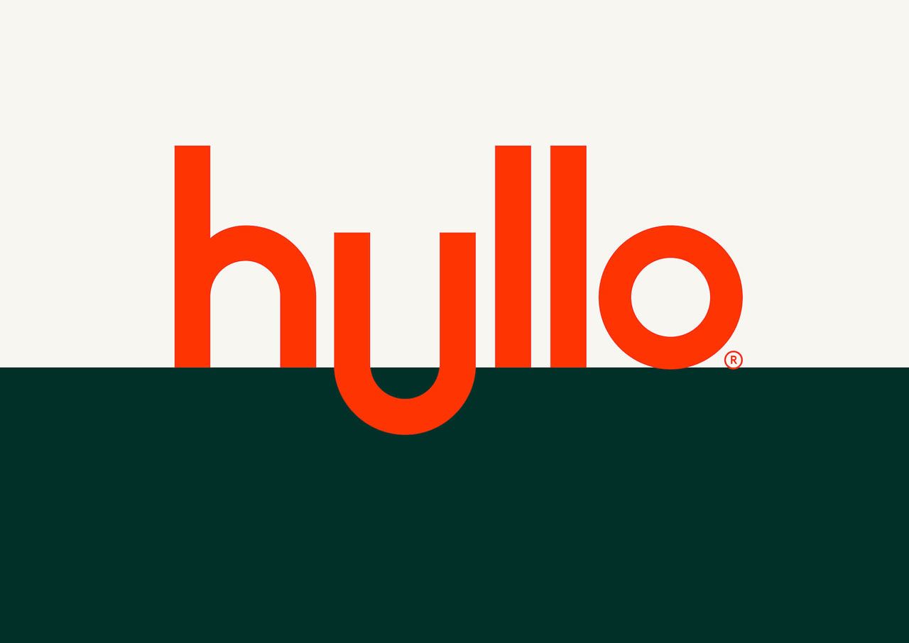 An image featuring the Hulu logo against a two-colour background.