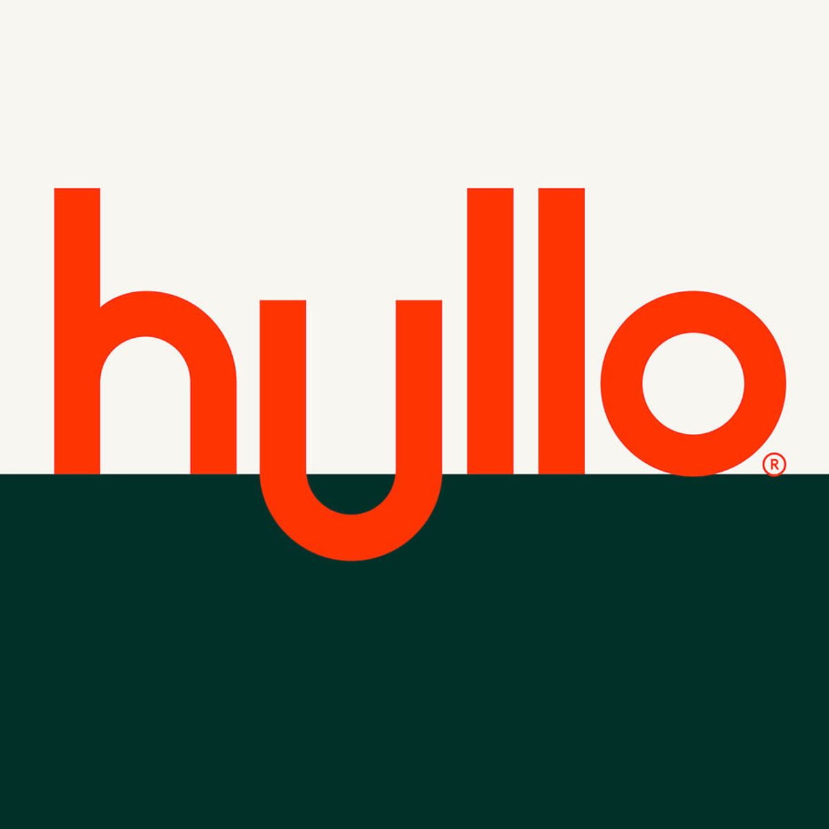An image featuring the Hulu logo against a two-colour background.