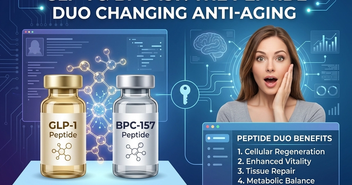 GLP-1 & BPC-157: The Peptide Duo Changing Anti-Aging