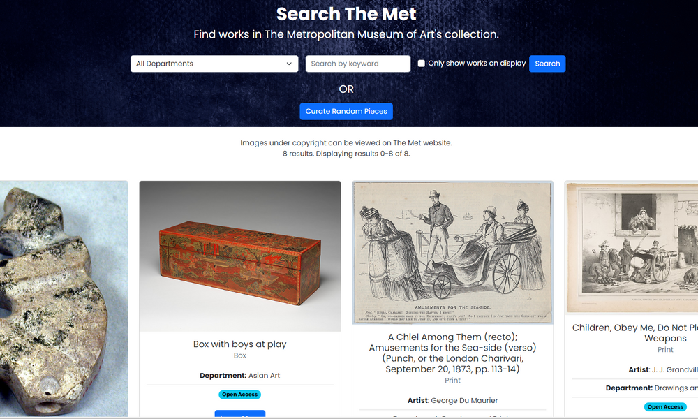 Cover Image for Search the Met
