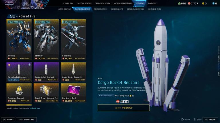 Mecha Break Cargo Rocket Beacon 1