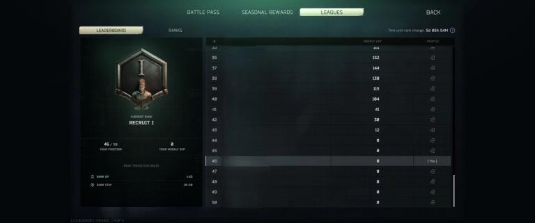 How to rank up in Escape From Tarkov Kordbreach League