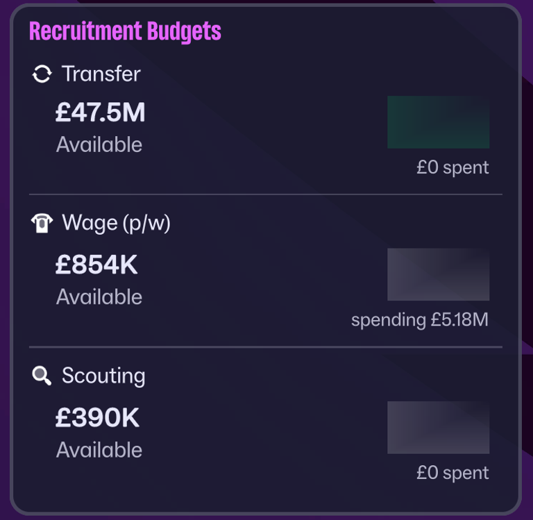 premier league budgets fm26