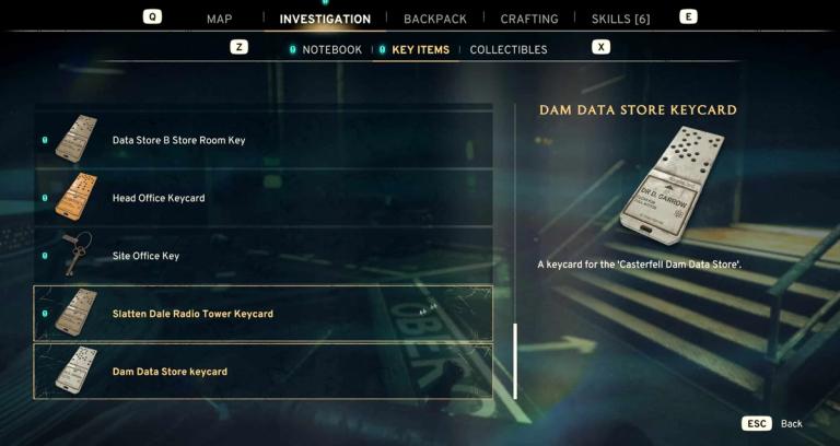 Dam Data Store Keycard in Atomfall