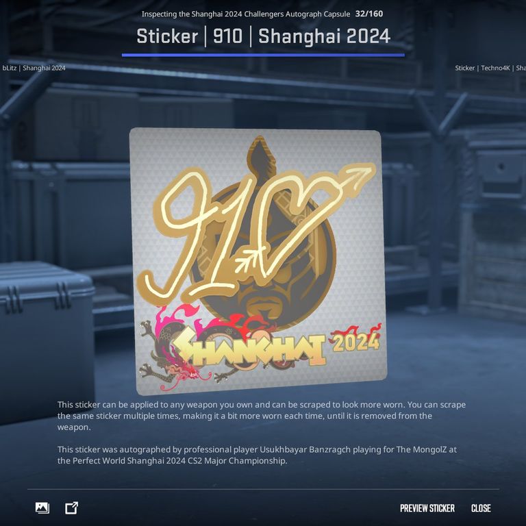 910 shanghai sticker