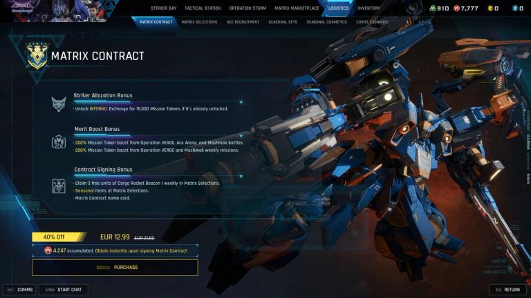 Mecha Break Matrix Contract