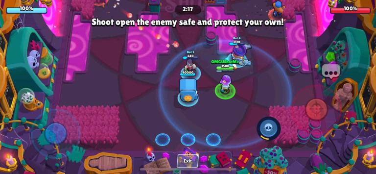 Shade in practice match in Brawl Stars