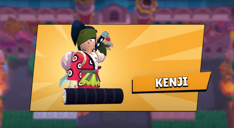 An image of a new brawler "Kenji" in Brawl Stars.
